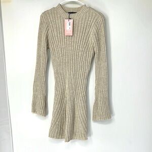 Missy empire NWT mini ribbed jumper dress women’s 8